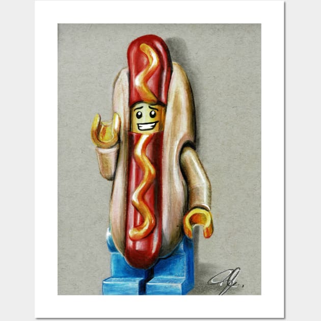 hot dog guy Wall Art by Scottanthonyartwork